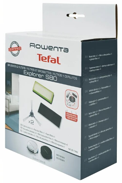 Набор щеток и фильтр робота-пылесоса для Tefal S80/120 ZR177002